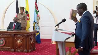 President Ruto presides over swearing in of Shadrack Mose as Solicitor General at State House [upl. by Oivatco594]