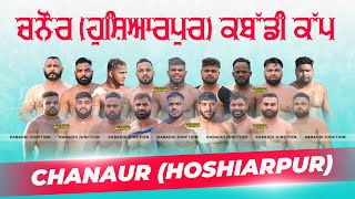 Chanaur Hoshiarpur Kabaddi Tournament  05 Nov 2024  Live Kabaddi  Kabaddi Junction [upl. by Ojaras]