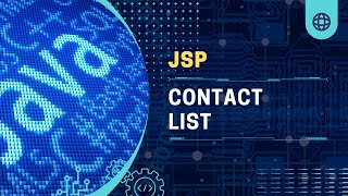 Contact List  JSP  Java 21  Apache Tomcat 10 [upl. by Shien51]