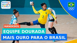 JOGOS PAN AMERICANOS l HANDEBOL FEMININO CONQUISTA OURO E SE GARANTE VAGA PARA PARIS 2024 [upl. by Drhacir644]