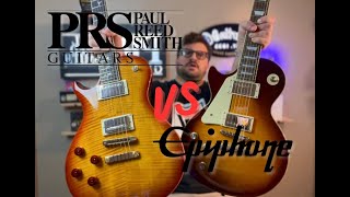 PRS SE McCarty 594 Singlecut VS Epiphone Les Paul Standard NO TALK JUST PLAY [upl. by Herwick970]