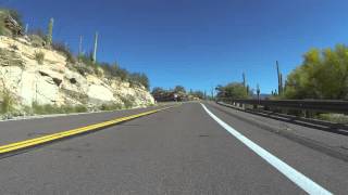 Up Mt Lemmon Highway Mt Lemmon Arizona 22 March 2016 Tucson Front View GP030926 [upl. by Lehcin834]