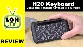 H20 Mini Wireless Keyboard amp Touchpad Review Good Cheap Home Theater Remote [upl. by Pepita]