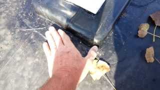 How to mount railing to EPDM flat roof [upl. by Ronoel]