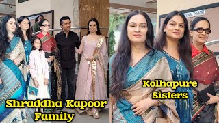 Shraddha Kapoor With Masi Padmini Kolhapure Tejaswini Kolhapure and Mother Shivangi Kolhapure [upl. by Miharba492]