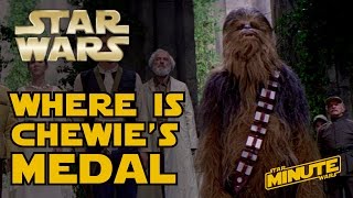 Did Chewbacca Get a Medal Canon  Star Wars Minute [upl. by Antipus]