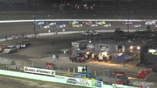 Dirt Late Model Dream Thursday Twin25 feature highlights [upl. by Yrneh]