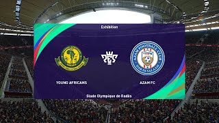 Yanga vs Azam FC 23102023 NBC Premier League PES 2021 [upl. by Mastic465]