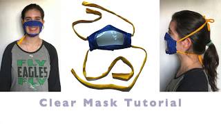 Clear Face Mask Tutorial  DeafHearing Communication Centre DHCC Mask Program [upl. by Natividad305]