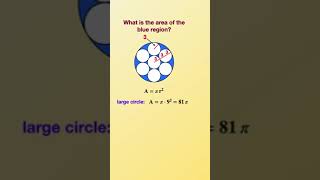 Area of Shaded Region Involving Circles maths math matheducation areaofcircles [upl. by Melina]