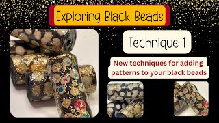 Paper Bead Making Tutorial  Decoloring black beads  Fun Techniques to do on your paper beads [upl. by Ydasahc]