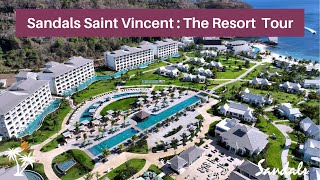 Full Tour in 4K Sandals St Vincent Resort 2024  NEWEST Resort Peek w Mr TraveLux [upl. by Olli]