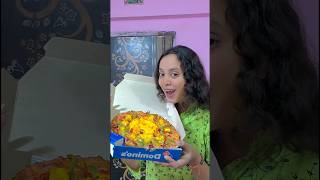 Cheese Volcano Peppy Paneer Pizza Dominos Review food review shorts [upl. by Vedette]