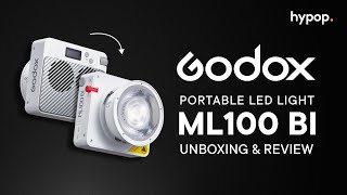 Godoxs Most Compact amp Powerful Light Ever Godox ML100 Bi Portable LED Light  Unboxing amp Review [upl. by Anaderol]