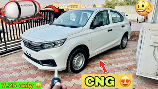 India’s First Honda Amaze With CNG 🇮🇳😍 All New Honda Amaze Base Model only At  725 lakh Only 🤩 [upl. by Nehgem]