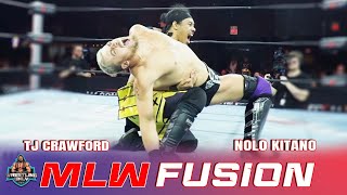 Major League Wrestling  TJ Crawford Vs Nolo Kitano  MLW Fusion  mlw  Match [upl. by Ahsienod]