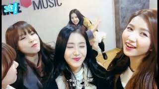 ENG SUB Sowon and Sinb fight while dancing Rough [upl. by Akinor344]