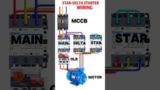 Star delta starter wiring electrical electric stardelta starter tools electrictrick358 [upl. by Iuq]