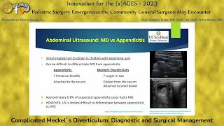 RoComplicated Meckels Diverticulum Diagnostic and Surgical Management [upl. by Htnamas]