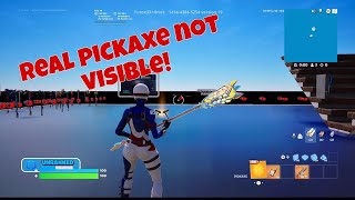 How To Get fncs pickaxe Without real pickaxe being visible [upl. by Amado]