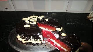 Cake recipe  Red velvet cake with chocolate ganache [upl. by Gerfen]