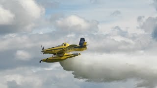 Two Air Tractor At802F Fire Boss [upl. by Eliath2]