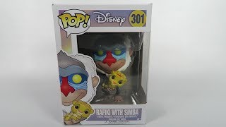 Funko Pop Vinyl Disney Rafiki with Simba Unboxing [upl. by Ehsiom]