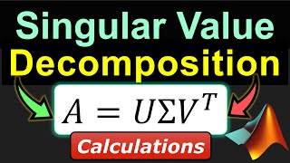 Singular Value Decomposition SVD ⭐ Complete WorkedOut Example ☀️ Calculations amp MATLAB Solutions [upl. by Adore]