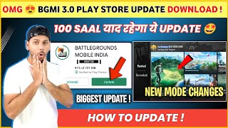 OFFICIAL 🔴 Bgmi 30 Play Store Update Here  Bgmi New Update  Bgmi 30 Update  bgmi update [upl. by Aihcela817]