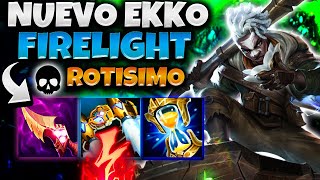 🔥 DESTROZANDO con la NUEVA SKIN FIRELIGHT de EKKO 20 KILLS 🔥  Como jugar EKKO MID S12 [upl. by Ytsud452]