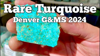 RARE TURQUOISE W Rockswest Denver Gem amp Mineral Show 2024 [upl. by Aihseken987]