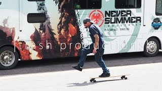 Never Summer longboard demo at NS Factory Denver CO [upl. by Waite]