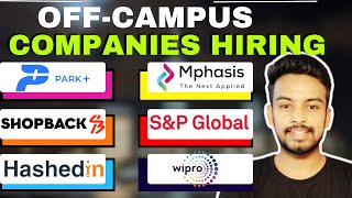 Park Mphasis Amazon Wipro LampT Biggest Hiring  OFF Campus Drive For 2025 2024 2023 Batch jobs [upl. by Efal]