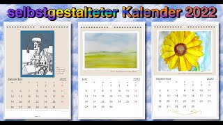 Selbstgestalteter Kalender 2022 von der 5A [upl. by Hnacogn]