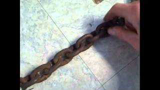 HOWTO DIY Tractor Chains  Hand crafting chains for a JCB 1550B Backhoe [upl. by Toll755]