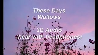 Wallows  These Days 3D Audio  Use headphonesearphones [upl. by Publius]