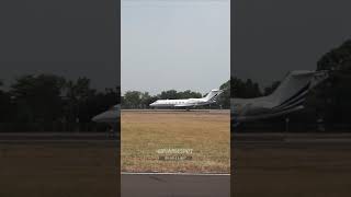 Private jet Gulfstream G450 Take off aviation gulfstream halimperdanakusuma [upl. by Ortiz]