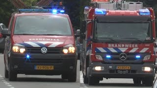 Brandweer met spoed SIE Snel Inzetbare Eenheid en Tankautospuit  Prio 1 [upl. by Wehttan]