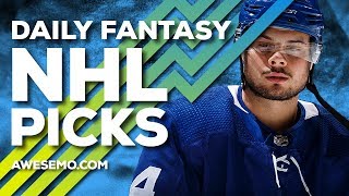 NHL DFS STRATEGY  MON 107  YAHOO DRAFTKINGS FANDUEL FANTASYDRAFT [upl. by Doughman680]