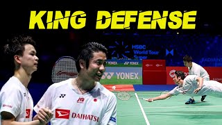 Hiroyuki Endo  Yuta Watanabe The KING Defense of Badminton [upl. by Akema753]