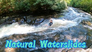 Natural Waterslides  Ohiopyle State Park Pennsylvania 2021 [upl. by Hameean]