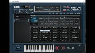 VST KORG TRITON Extreme v1 0 0 [upl. by Ahsieket]