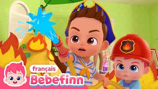 🚒 Le Camion de Pompiers  Chanter avec Bebefinn  Bebefinn français👶Chansons pour Enfants [upl. by Nogaem]