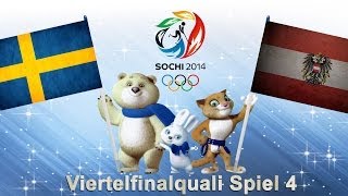 Olympia 2014 Sotchi 022  Schweden  Österreich VF Qualifikation 4 [upl. by Ellatsirhc546]