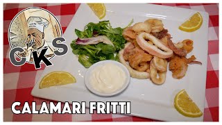 How To Clean And Prepare a Squid and Cook it in Real Time Calamari FrittiTutorial [upl. by Skurnik]