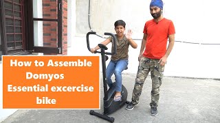 How to assemble Domyos Essential Exercise Bike  How to install Domyos Essential Exercise Bike [upl. by Calli137]