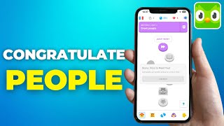 How to Congratulate Someone on Duolingo  Send Congratulatory Message on Duolingo [upl. by Slinkman]