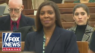 THRILLKILL LOOK Letitia James slammed for smirking at Trump trial [upl. by Aruasi]