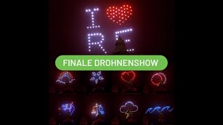 Recklinghausen leuchtet 2024 finale Drohnenshow am Rathaus vom 10112024 [upl. by Ofella816]