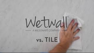 Wetwall™ WaterProof Shower Wall Panels vs Tile  The Showdown [upl. by Arimas]